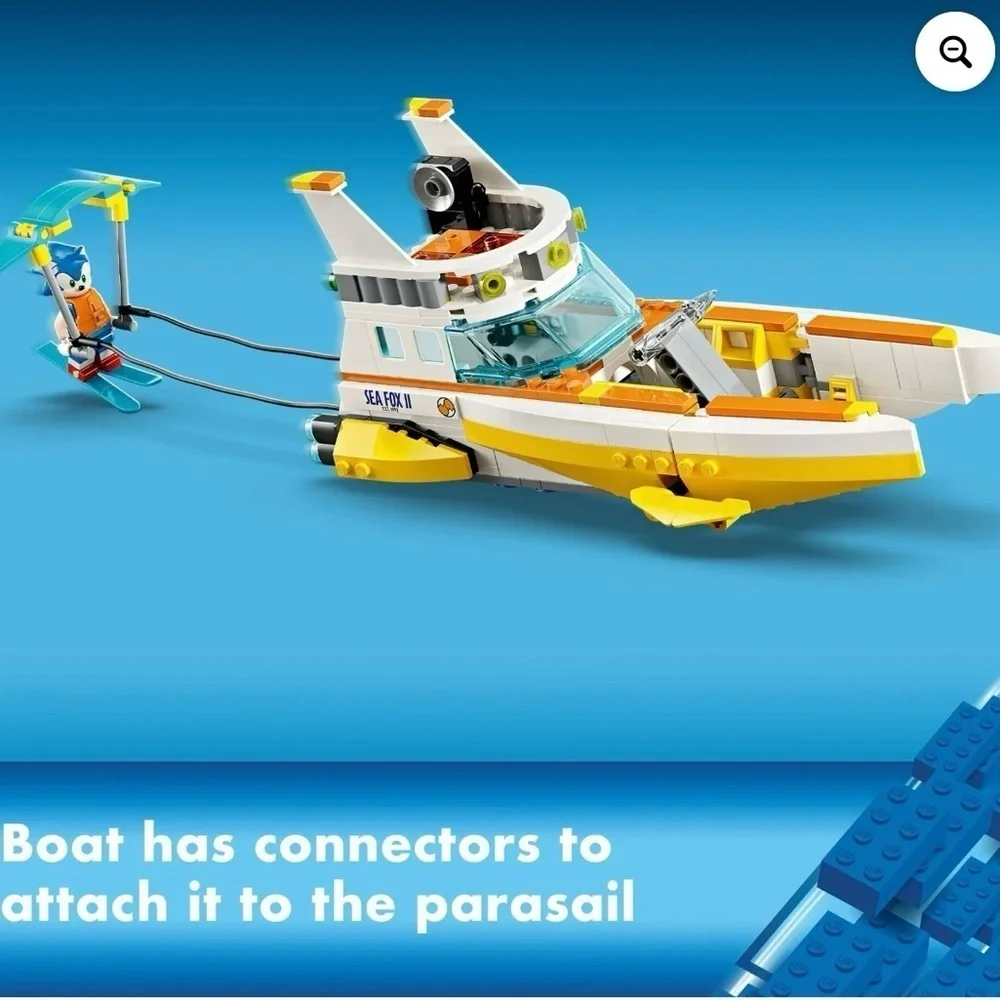 LEGO Sonic the Hedgehog: Tails’ Adventure Boat Building Toy, 76997 NIB